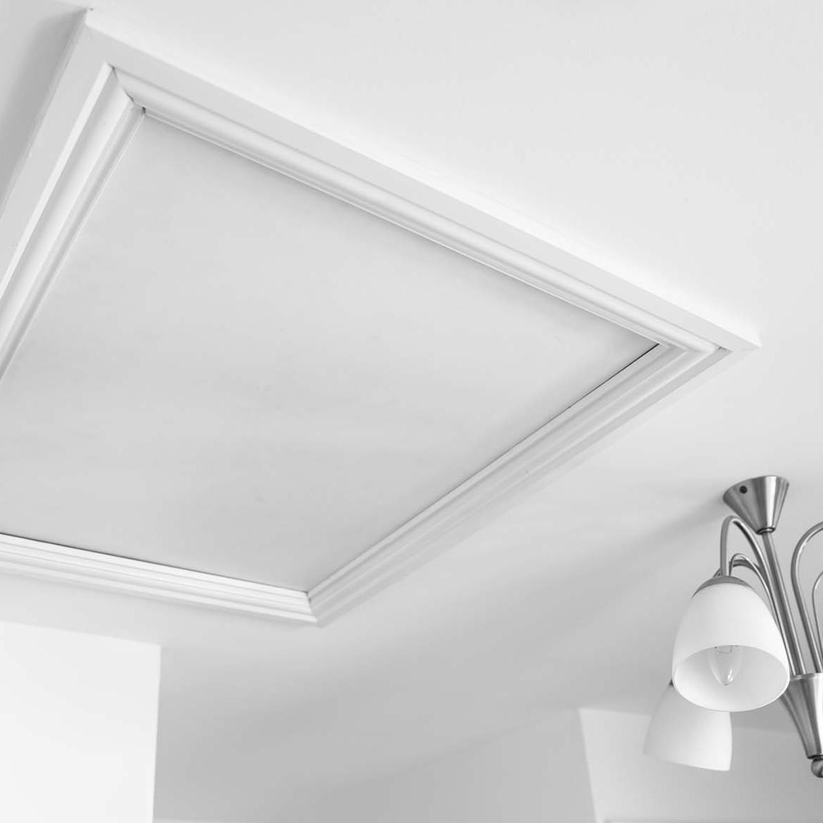 Picture of a loft hatch in white painted room